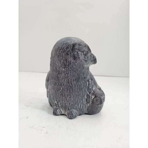 Owl Family Sculpture - Mamma Owl and 2 Baby Owls Figurine - Wolf Sculptures - - Picture 3 of 10